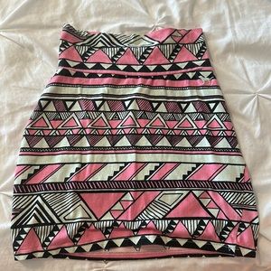 Aztec Pink/Victoria secret mini skirt